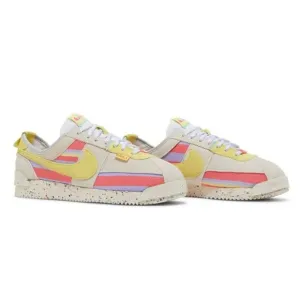 Nike Cortez x UNION Athletic Sneakers Shoes-Lemon Frost/Gray-Women’s 7.5-NEW-NWT