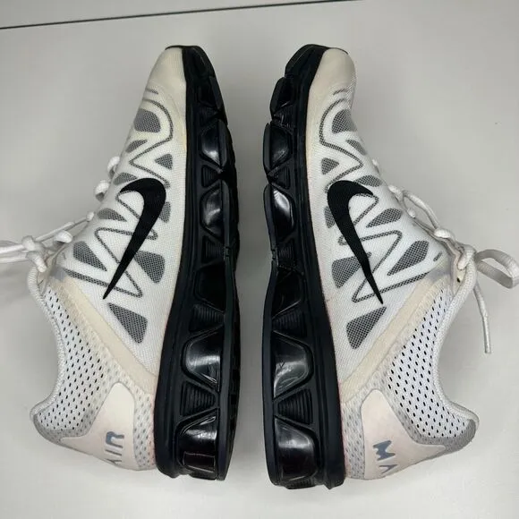 Nike Cream White Black Gray Tailwind 7 Max Air Womens Running Sneakers Size 9