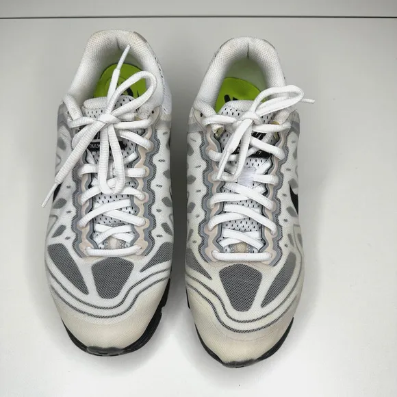 Nike Cream White Black Gray Tailwind 7 Max Air Womens Running Sneakers Size 9