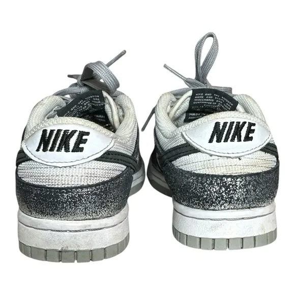 Nike Dunk Low &quot;Golden Gals&quot; metallic silver sneakers Size 5