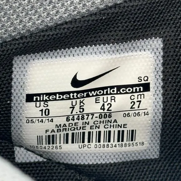 Nike Dunk Sky Hi Essentials Sneakers SZ 10 Black Suede Wedge Gum Sole 644877-006