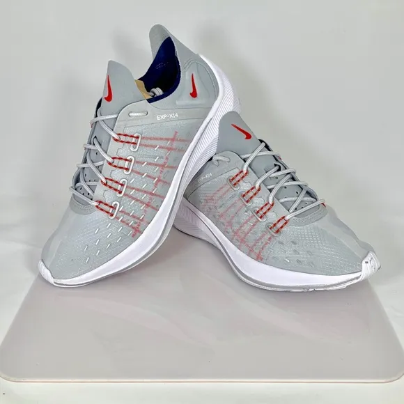 Nike EXP-X14 lifestyle Sneaker 🏃‍♀️💨Silver/Red