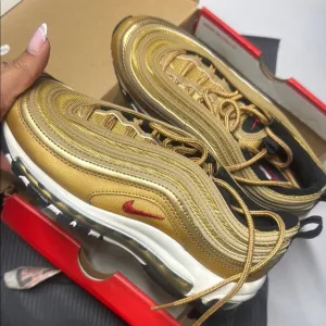 Nike Gold Air Max 97 Sneakers