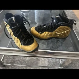 Nike Gold and Black Sneakers
