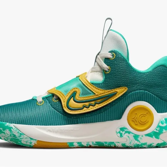 Nike Green and Yellow High-Top Sneakers