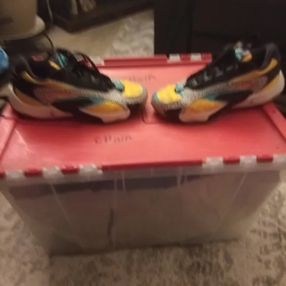 Nike Jordan Luka 2 Yellow and Black Sneakers with Animal Print