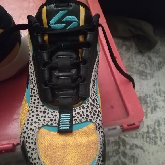 Nike Jordan Luka 2 Yellow and Black Sneakers with Animal Print