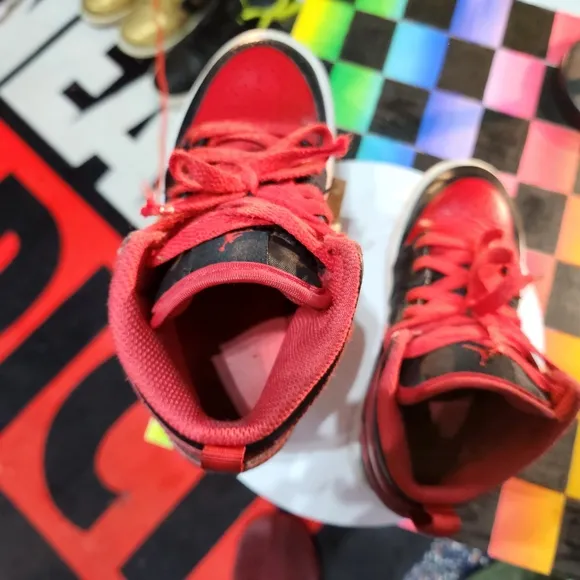 Nike Kids Red and Black Sneakers