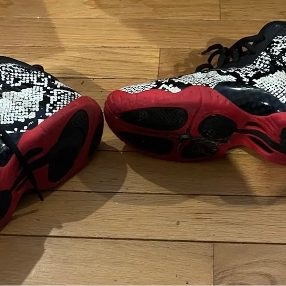 Nike Little Posite One (GS) Sail/Habanero Red-Black 644791-104 Size Y