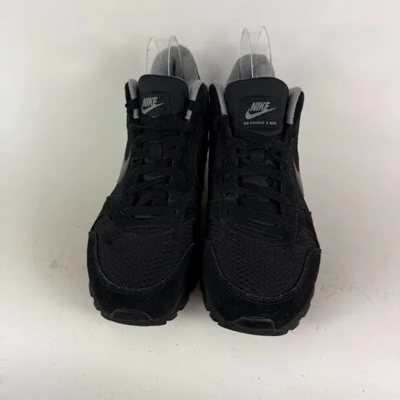 Nike MD Runner 2 Mid Premium Athletic Sneakers Womens 8.5 Black Lace Up Mid-Top