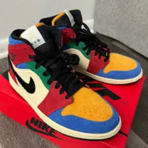 Nike Men’s Blue The Great Mid Fearless Colorful High-Top Sneakers