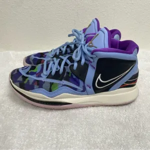 Nike Men's Kyrie Blue Multi Color Infinity Aluminium Lace Up Sneakers Size 8.5