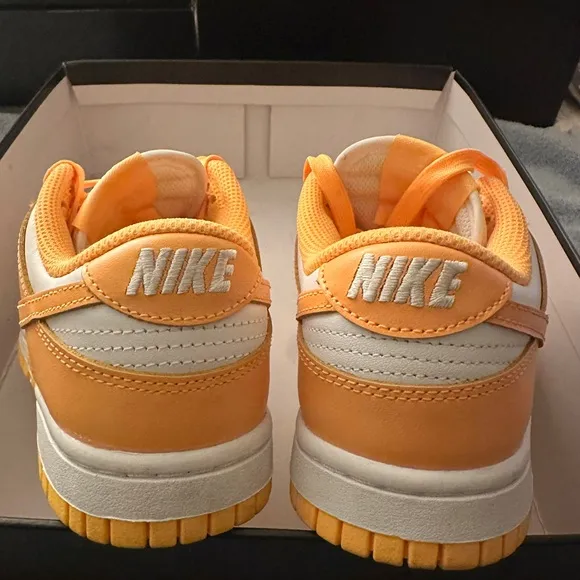 Nike Pink and Orange Sneakers Vibrant Low-Top Design