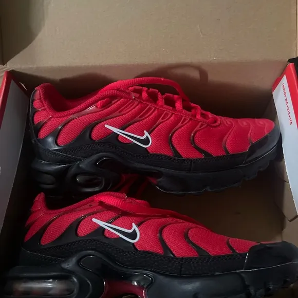 Nike Red and Black Air Max Sneakers