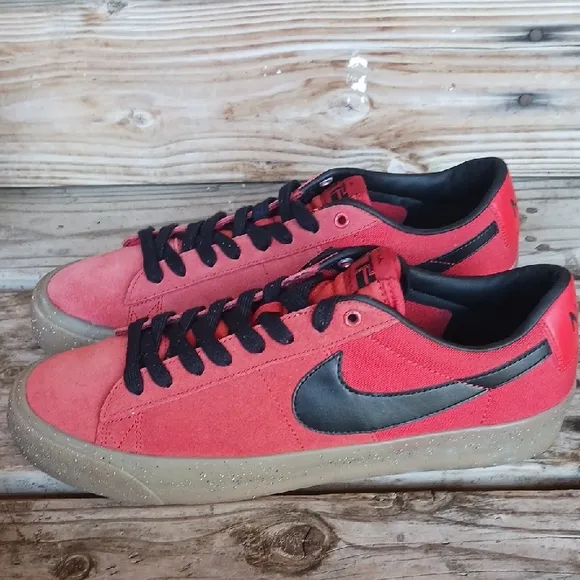 Nike Red and Black Classic Sneakers