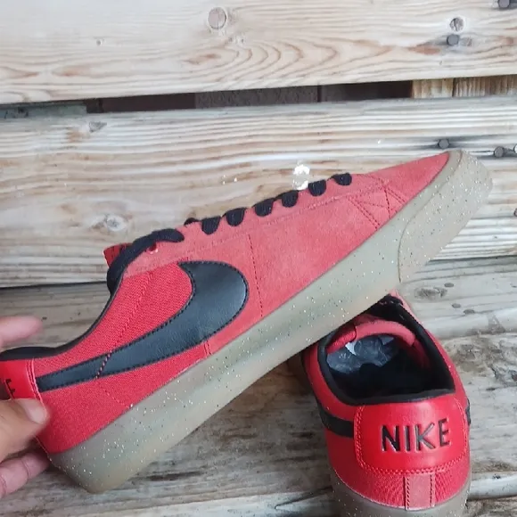 Nike Red and Black Classic Sneakers