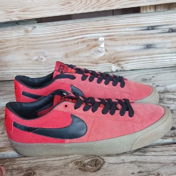 Nike Red and Black Classic Sneakers