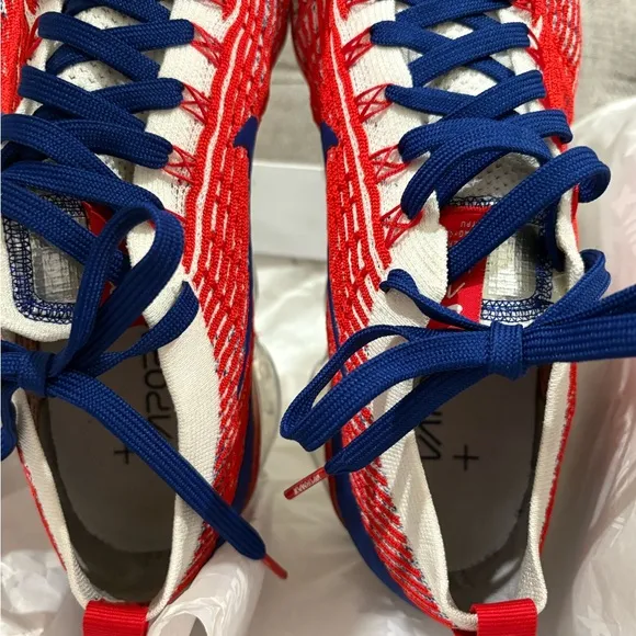 Nike Red and Blue Sneakers with VaporMax Technology