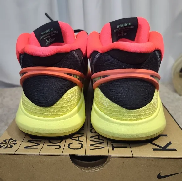 Nike Red and Yellow Sneakers with Modern Design
