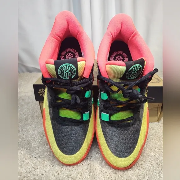 Nike Red and Yellow Sneakers with Modern Design