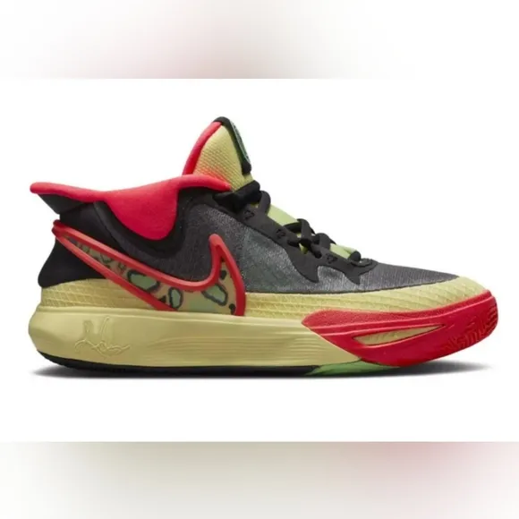 Nike Red and Yellow Sneakers with Modern Design