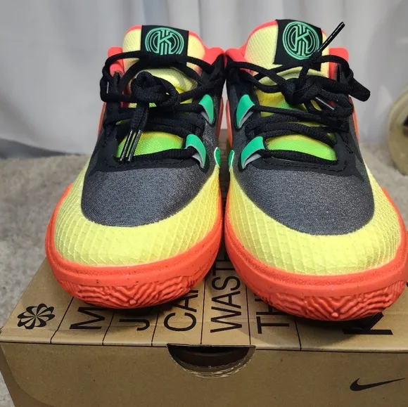 Nike Red and Yellow Sneakers with Modern Design