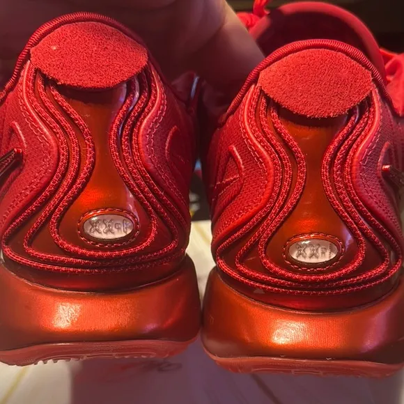 Nike Red Basketball Sneakers Bold Design