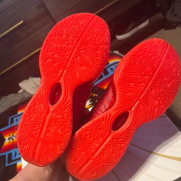 Nike Red Basketball Sneakers Bold Design
