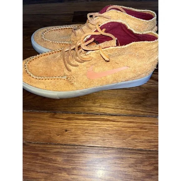 Nike SB Stefan Janoski Crafted MID Bold Orange Size 8.5