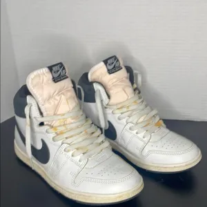 Nike Sneakers 8 Mens Black White High-Top A Maniere Mid Jordan Air Deadstock