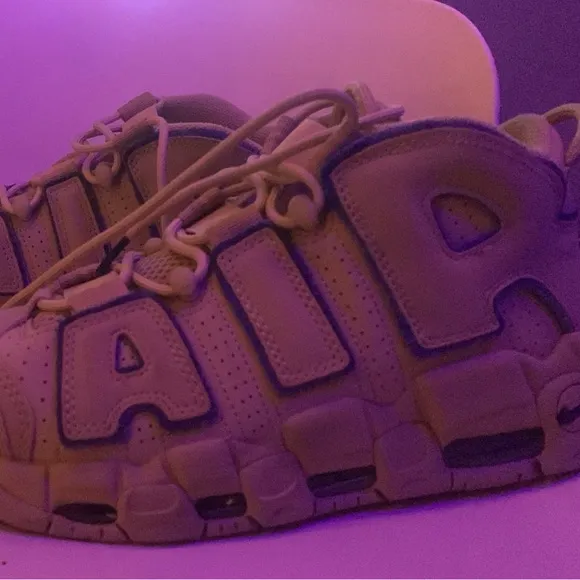 Nike Tan Sneakers Air More Uptempo