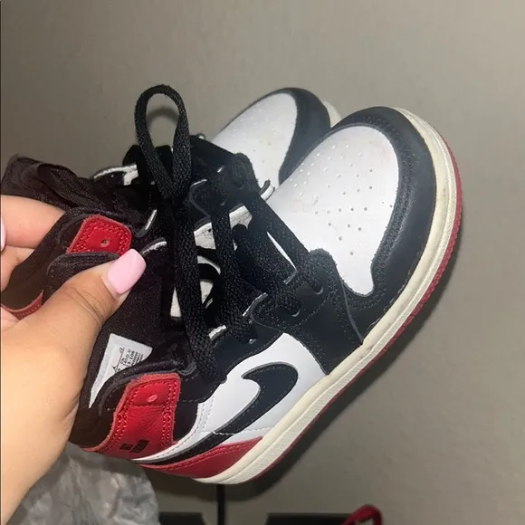 Nike Toddler High-Top Sneakers - Black, White, Red