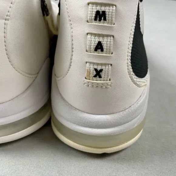 Nike White and Black Air Max Slip-On Sneakers