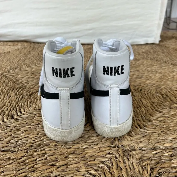 Nike White and Black Blazer Mid ‘77 Vintage High-Top Sneakers