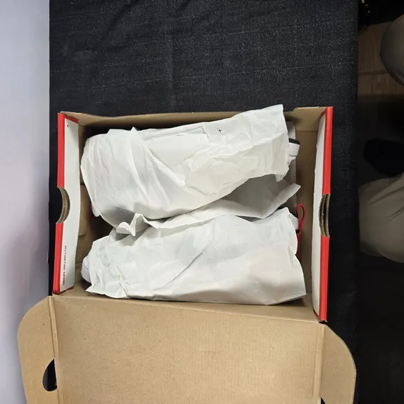 Nike White and Red Sneakers