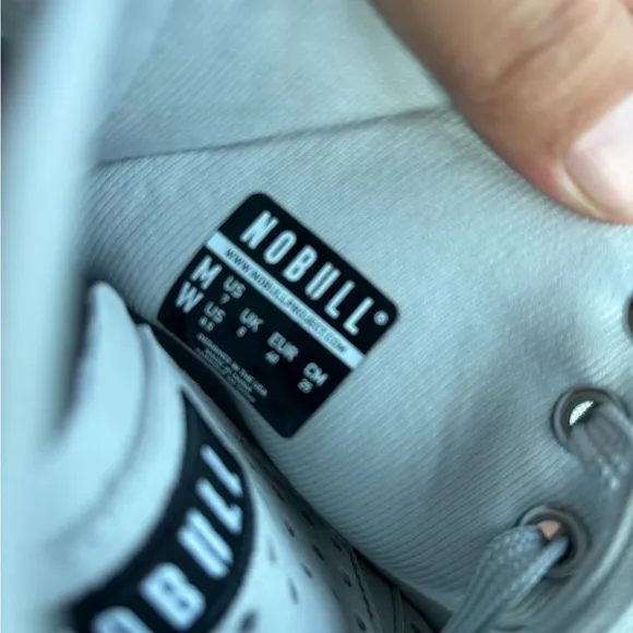 NOBULL Gray High-Top Sneakers with Minimalist Design