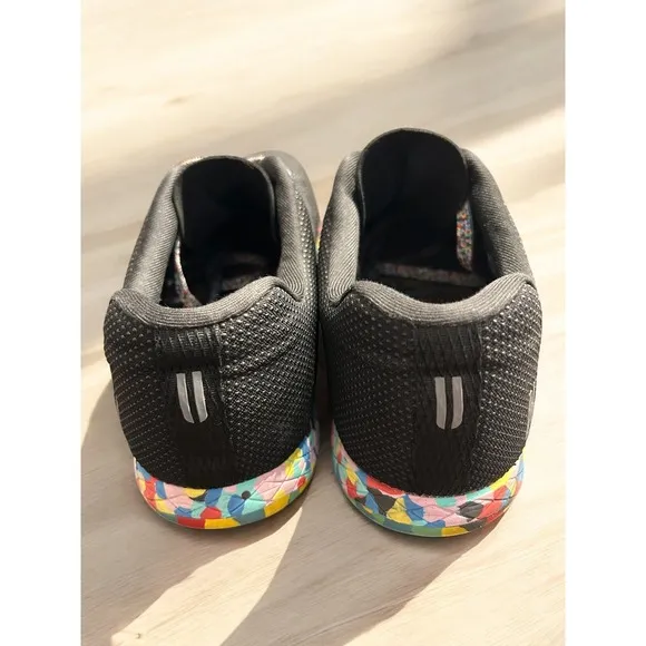 NOBULL Outwork Trainer Sneakers Black Superfabric Rainbow Sole Men's 13.5
