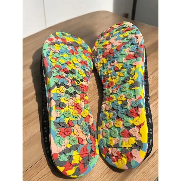 NOBULL Outwork Trainer Sneakers Black Superfabric Rainbow Sole Men's 13.5