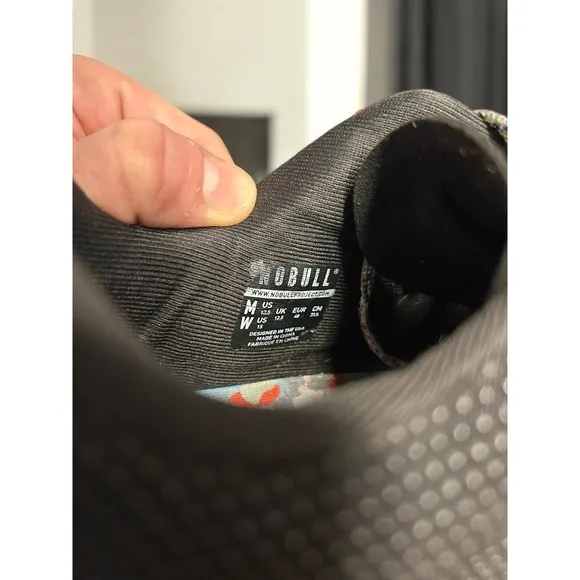 NOBULL Outwork Trainer Sneakers Black Superfabric Rainbow Sole Men's 13.5
