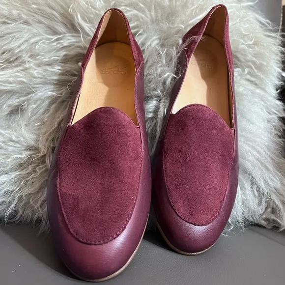 NWOB $130  DanskoLace Suede and Leather Slip-On Loafers