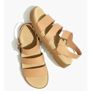 *NWOB MADEWELL The Addie Leather Ankle Strap Sandal