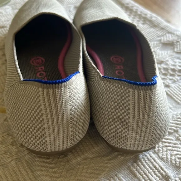 NWOB Rothy’s linen double stitch loafers size 8.5* retired*