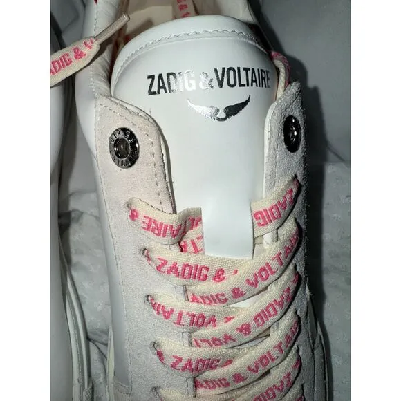 NWOB Zadig &amp; Voltaire Kiss Sneaker in White size 40
