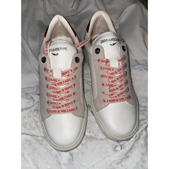 NWOB Zadig &amp; Voltaire Kiss Sneaker in White size 40