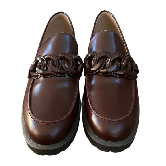 NWOT Cole Haan Geneva Chain Bloodstone Loafers – Sz 9.5B