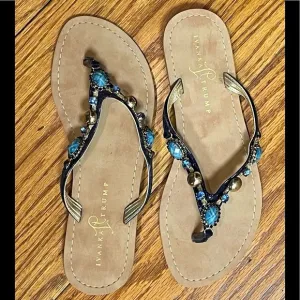 NWOT Ivanka Trump Jeweled Slides