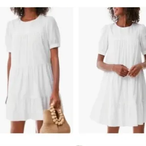 NWOT Pomander Place White Quinn Tiered Day Dress