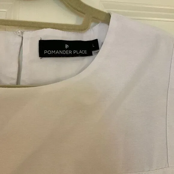 NWOT Pomander Place White Quinn Tiered Day Dress