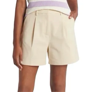 NWT 41 Hawthorn Becca High Rise Pleated Shorts Whitecap Gray Size 12