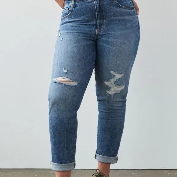 NWT Anthropologie Pilcro Vintage Straight Blue Jeans size 31